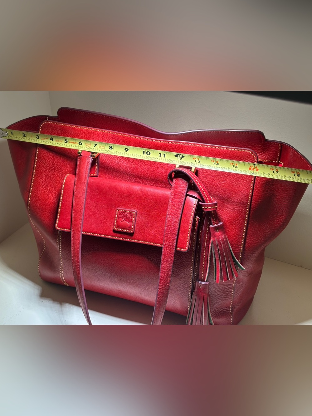Dooney & Bourke Florentine East West Shopper in Red
